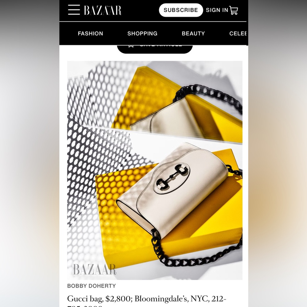 Gucci 150th Bloomingdale’s horse bit bag. Two straps included